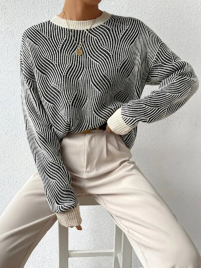 Pull avec un motif de câble