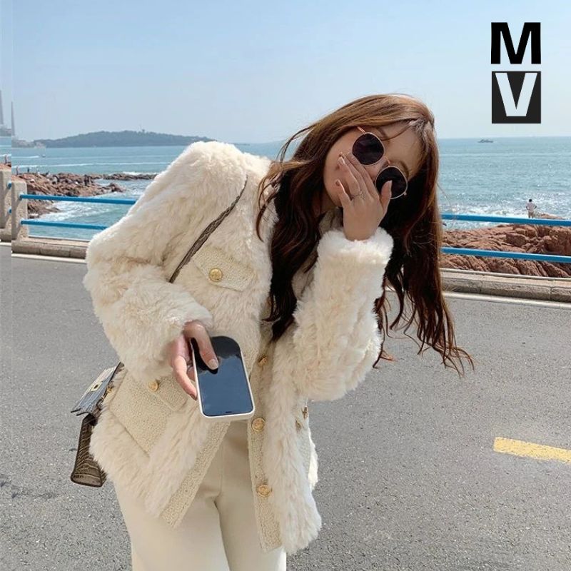 Manteau d'hiver en laine d'agneau