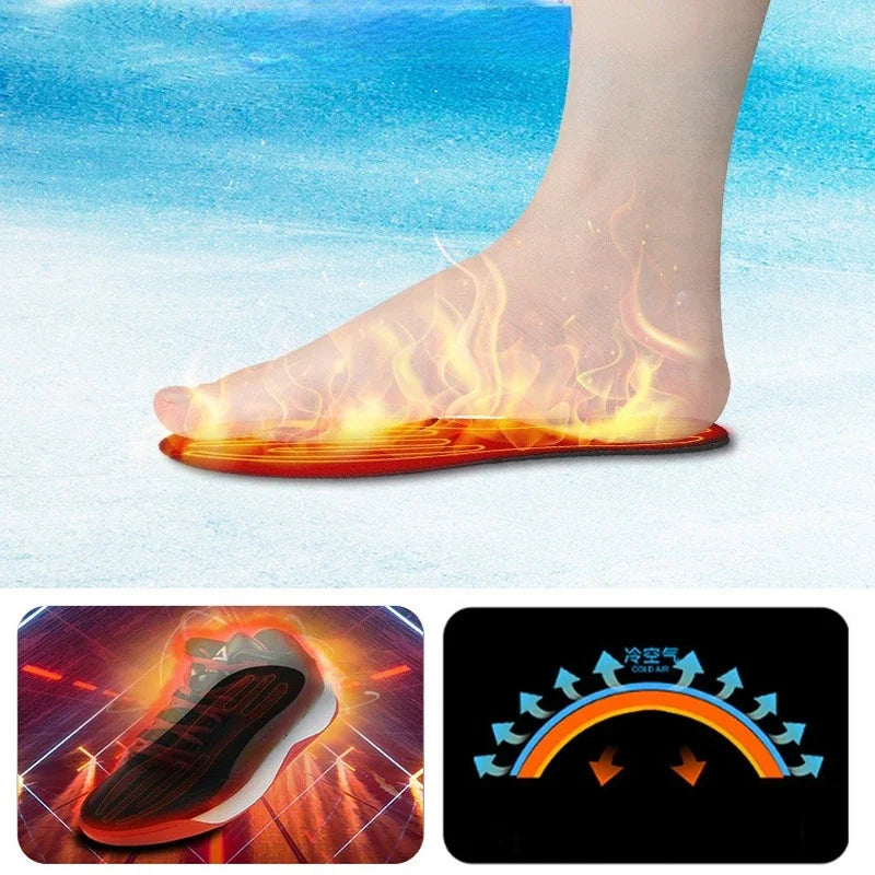 Semelles intérieures chauffées USB