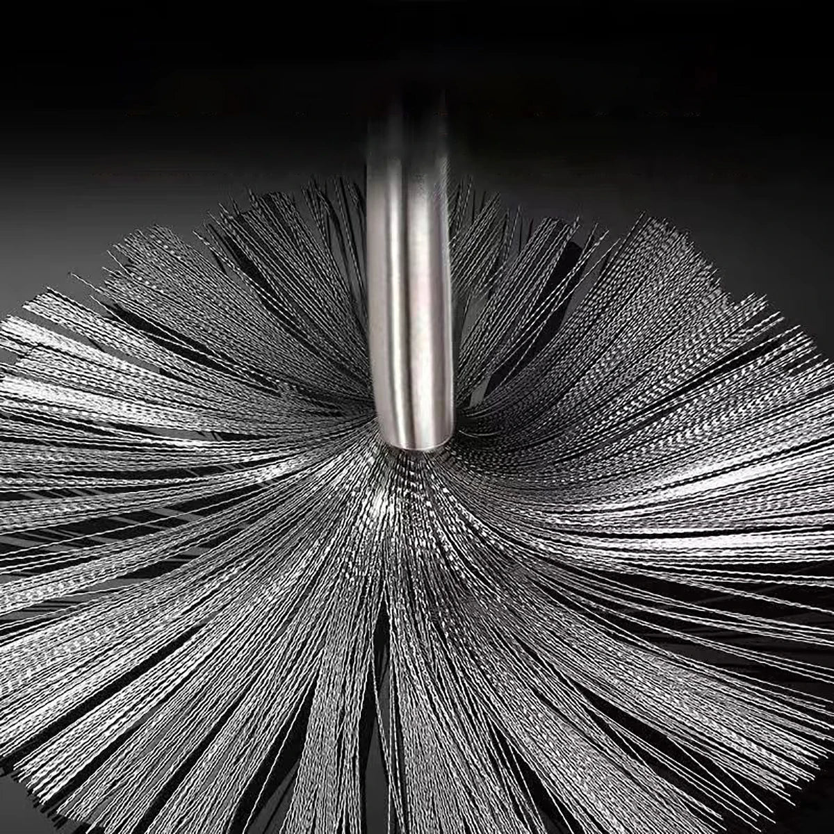 Brosse à casserole en acier inoxydable avec une longue poignée