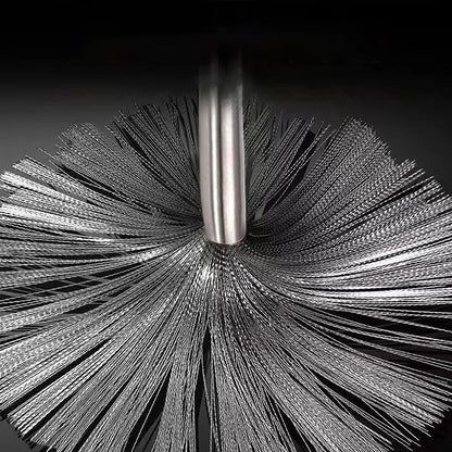 Brosse à casserole en acier inoxydable avec une longue poignée