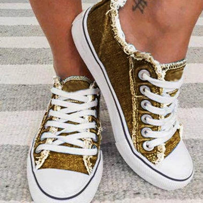 Mode Allround-Casual-Flachschuhe aus Canvas