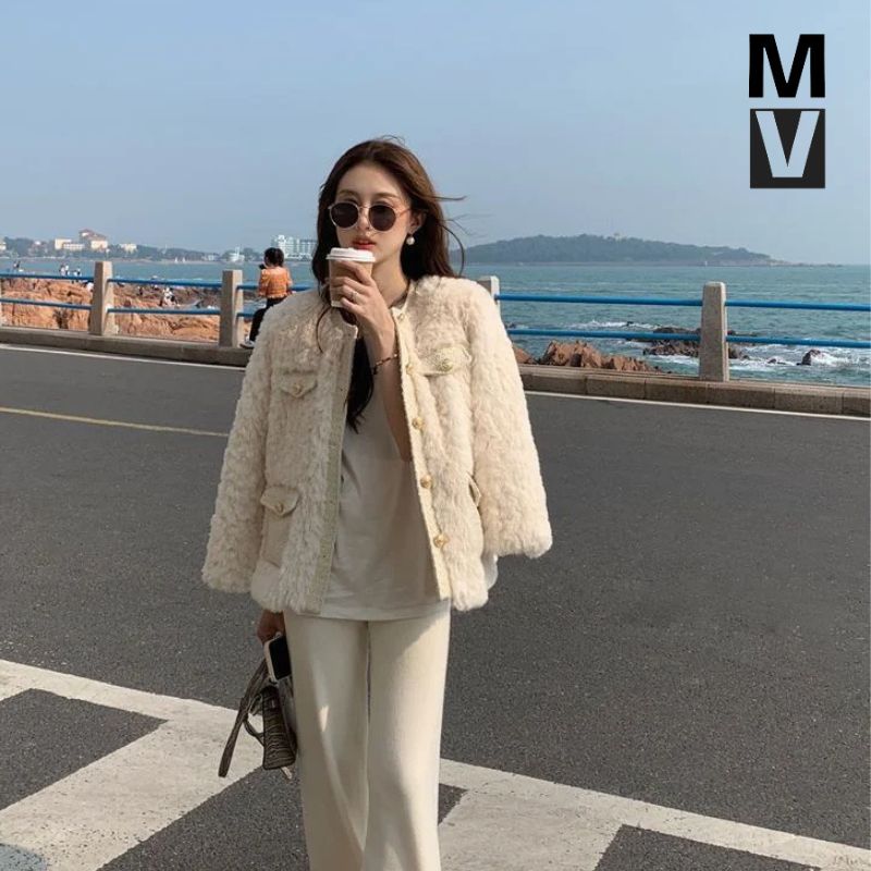 Manteau d'hiver en laine d'agneau
