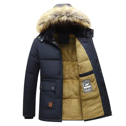 Veste d'hiver chaude avec flux de toison