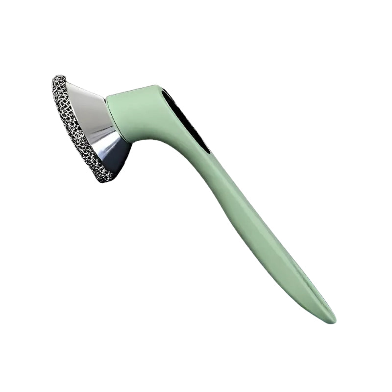 Brosse de cuisine en acier inoxydable avec une longue poignée