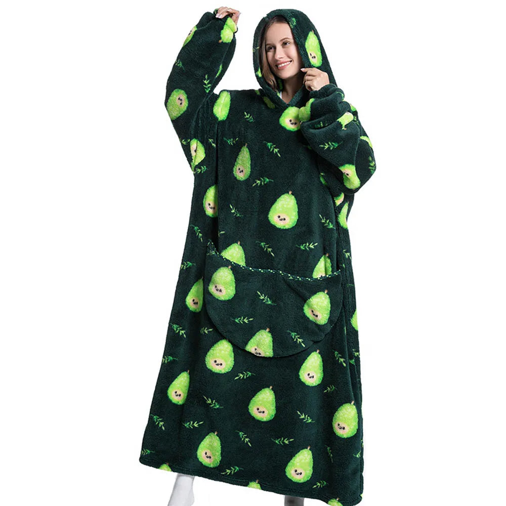 Couverture à capuche surdimensionnée
