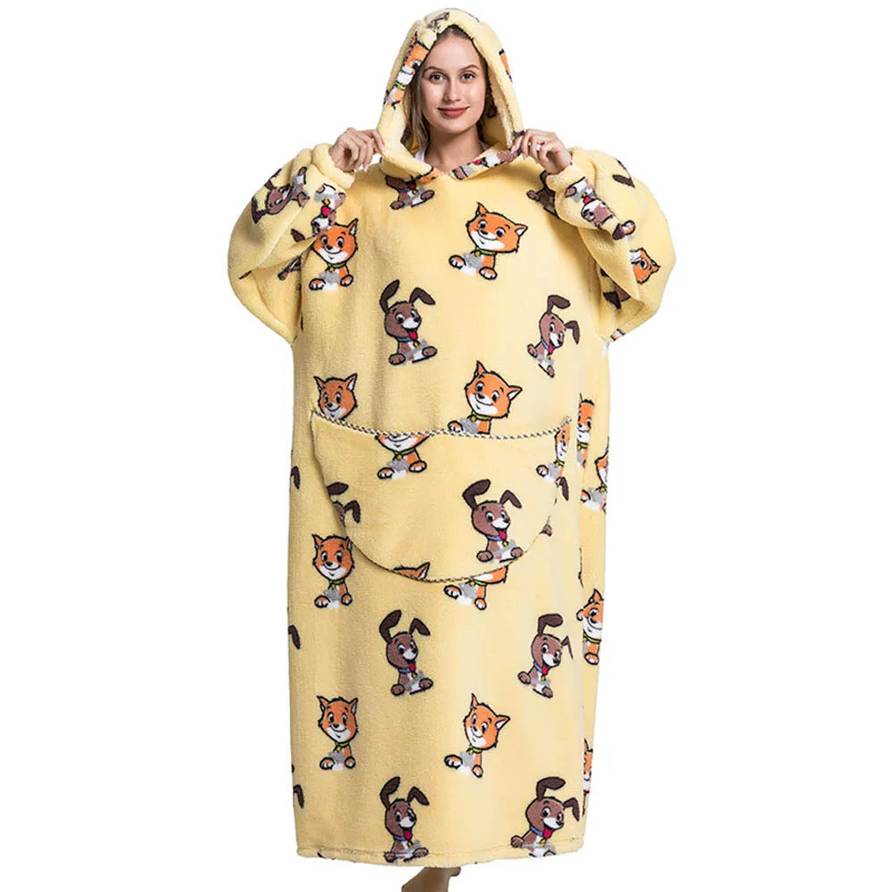 Couverture à capuche surdimensionnée