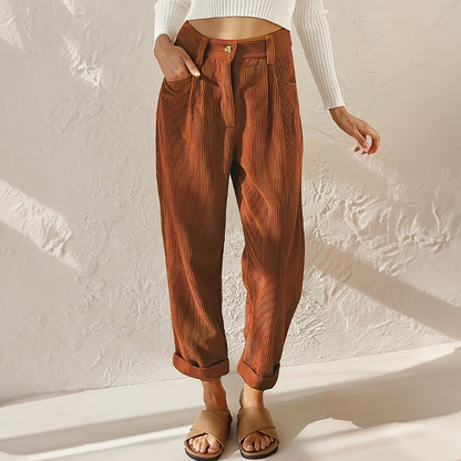 Elise | Pantalon de cordon décontracté