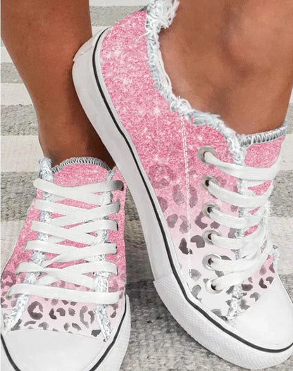 Mode Allround-Casual-Flachschuhe aus Canvas