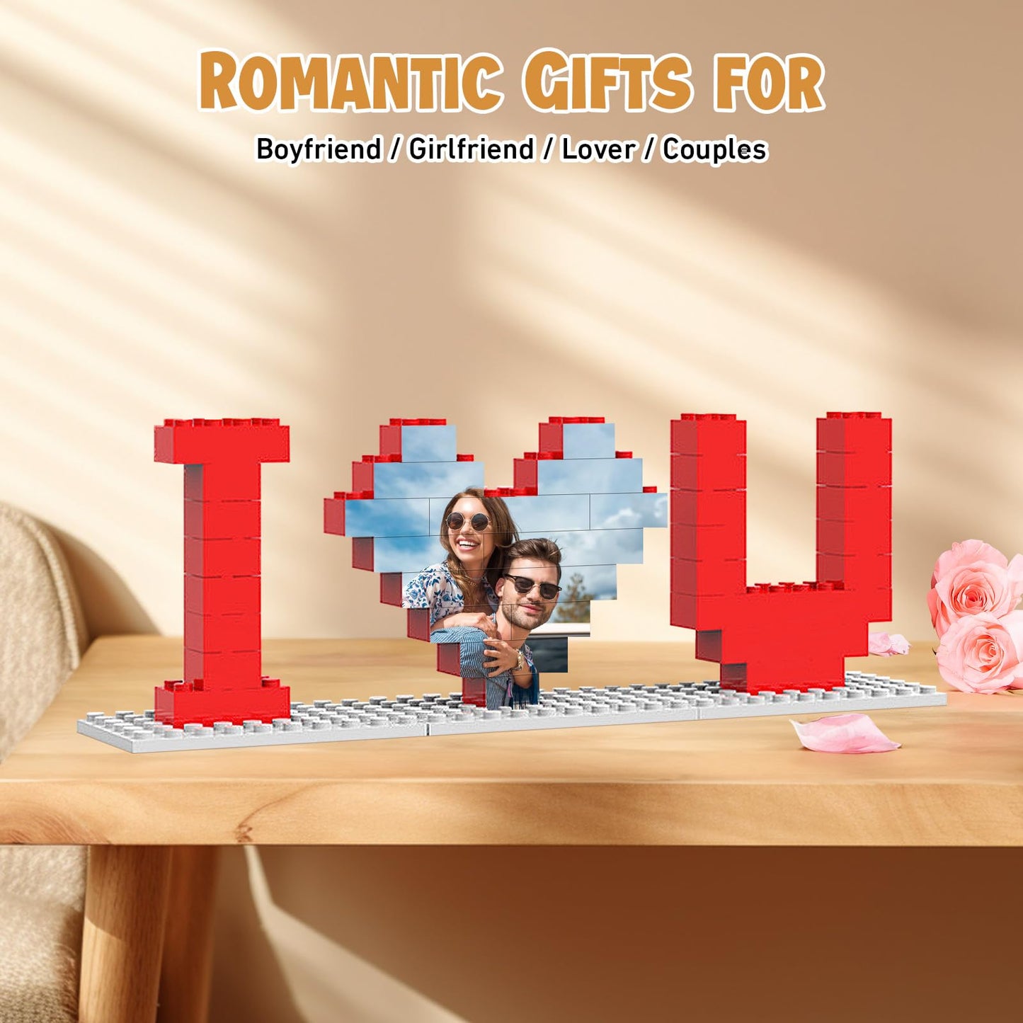 Giftofloves | Puzzles personnalisés Puzzles Puzzles Blocs photo pour les amoureux