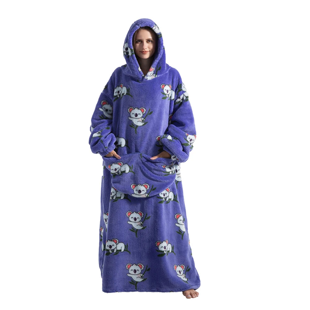 Couverture à capuche surdimensionnée