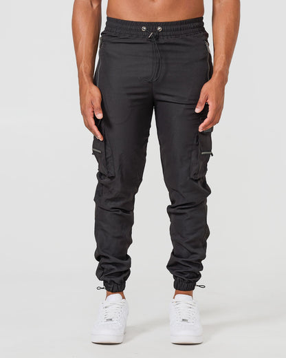 Schwarze Cargo-Hose V2