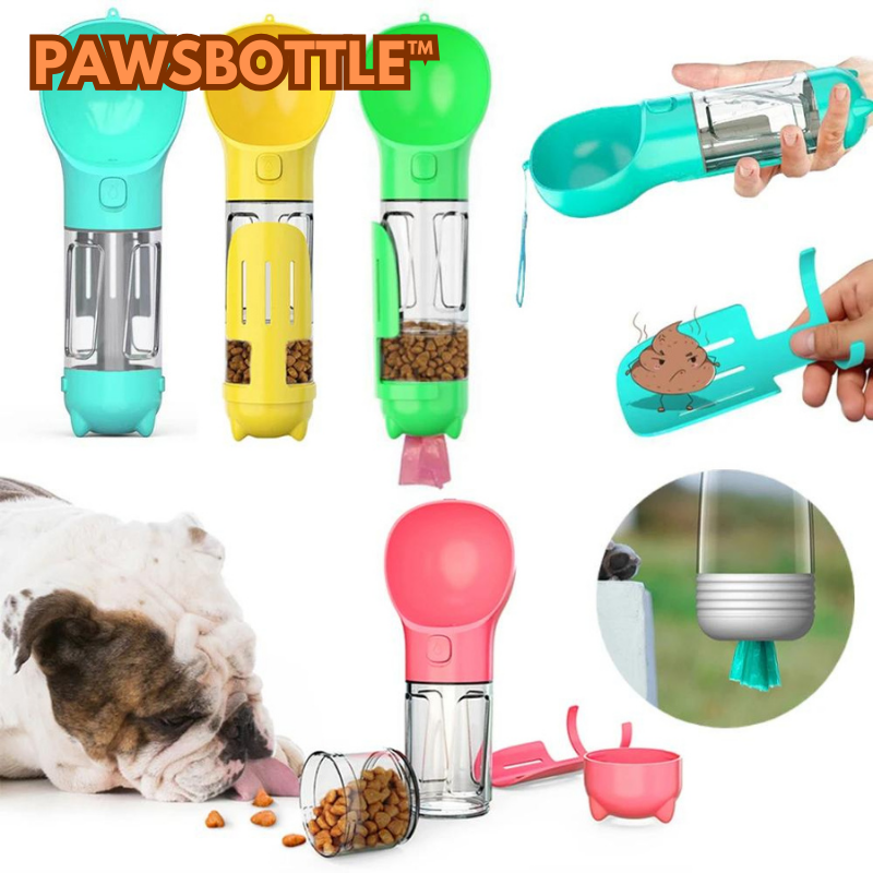 Bouteille de chien portable 3 en 1