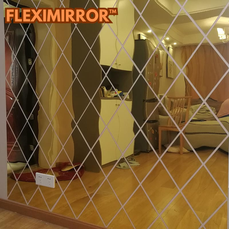 Autocollant de miroir en diamant
