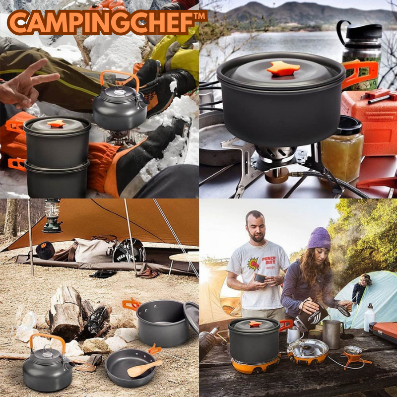 Ensemble de cuisinière de camping