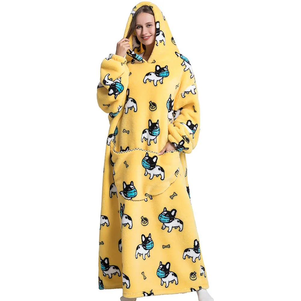 Couverture à capuche surdimensionnée