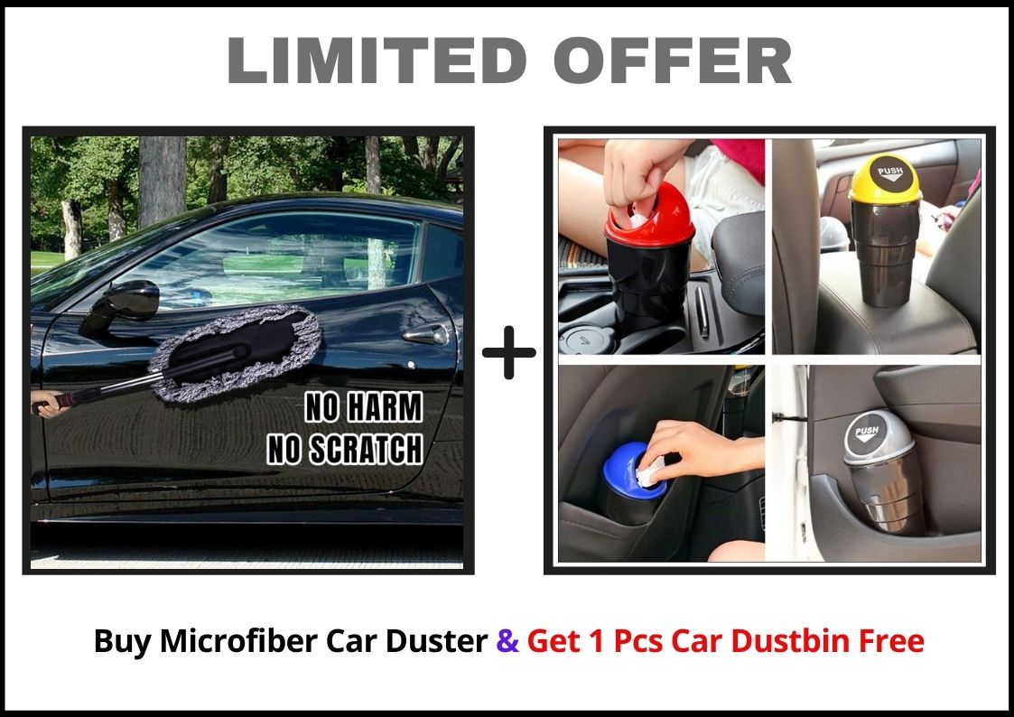 Dustwiz | Microfibre Auto Staubwedel (1 bac de déchets de voiture gratuit)