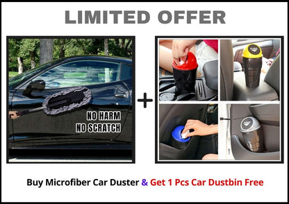 Dustwiz | Microfibre Auto Staubwedel (1 bac de déchets de voiture gratuit)