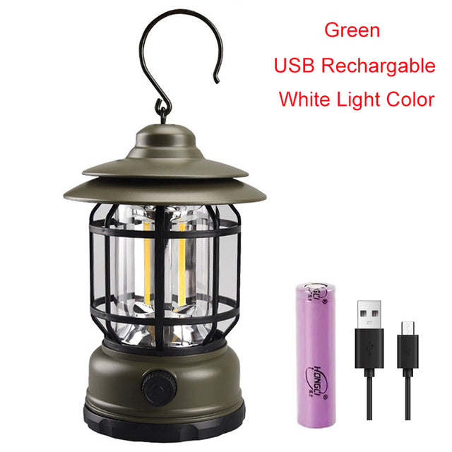 Tragbare Retro-Campinglampe