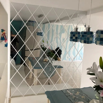 Autocollant de miroir en diamant
