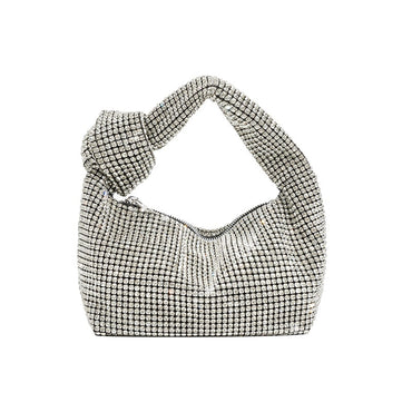 Glitzer Knoten Strass Mini Tasche