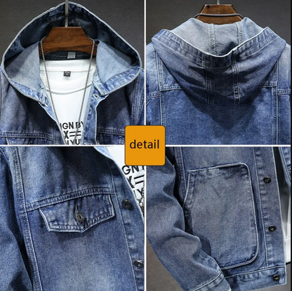 Veste à capuche en jean