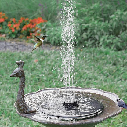 Solare Wasserpumpe für Vogelbad, Teich, Terrasse oder Gartendekoration im Freien