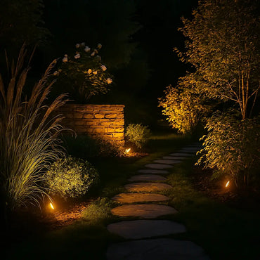 Solarbetriebene Gartenleuchten
