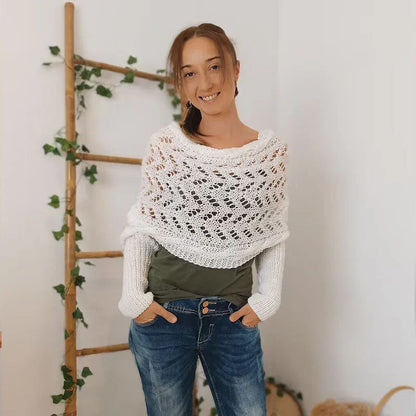 Sherly - Bequemer gestrickter Schal