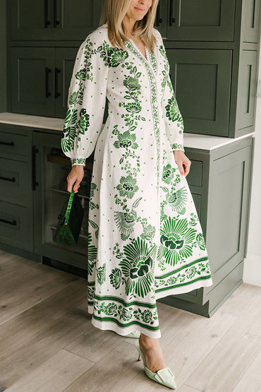 Botanisches Maxikleid- 🌿 Umarme die Natur mit Stil