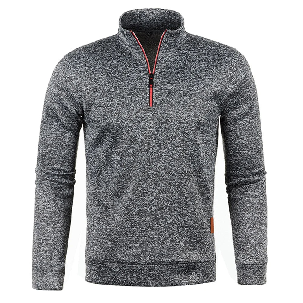 Pull à col roulé à mi-zip