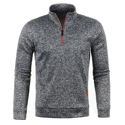 Pull à col roulé à mi-zip