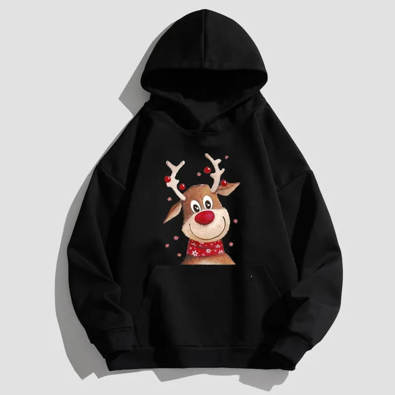 Sweat à capuche avec pression des cerfs