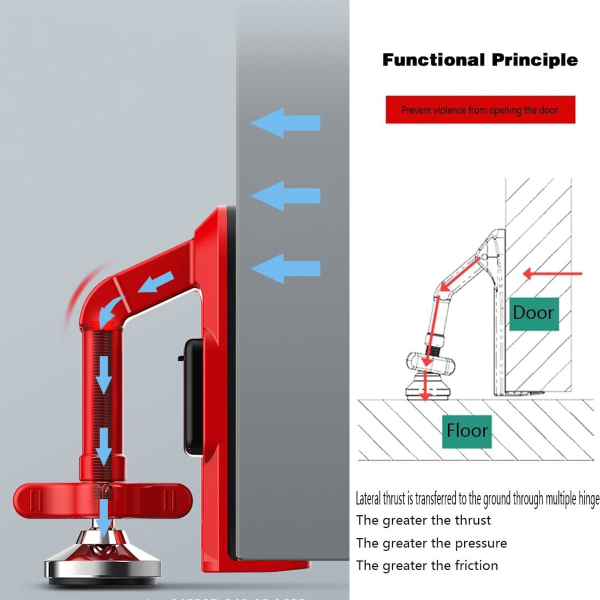 Lockedge | Serrure de sécurité de porte portable, bouchon de porte