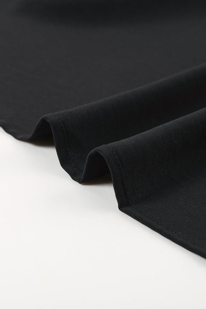 Lässige V-Ausschnitt Kurzarm Chiffon-Bluse