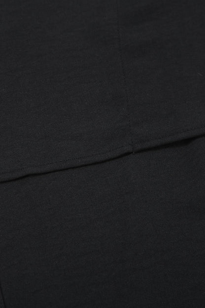 Lässige V-Ausschnitt Kurzarm Chiffon-Bluse