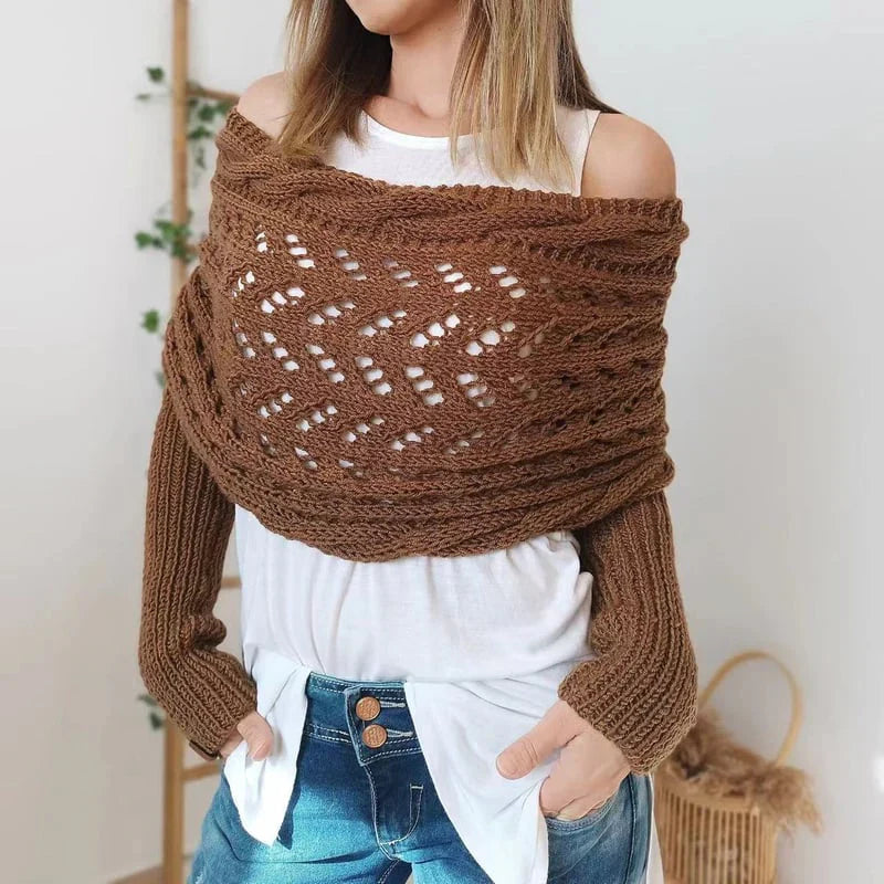 Sherly - Bequemer gestrickter Schal