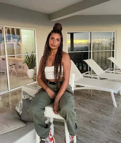 Eleni Verstellbare Cargo-Hosen