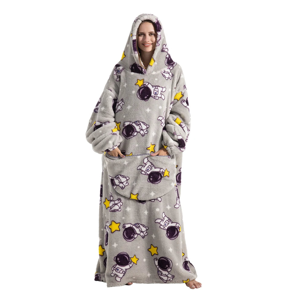Couverture à capuche surdimensionnée