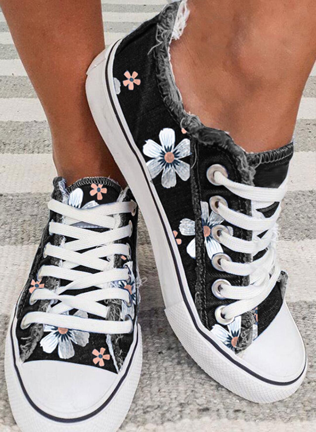 Mode Allround-Casual-Flachschuhe aus Canvas