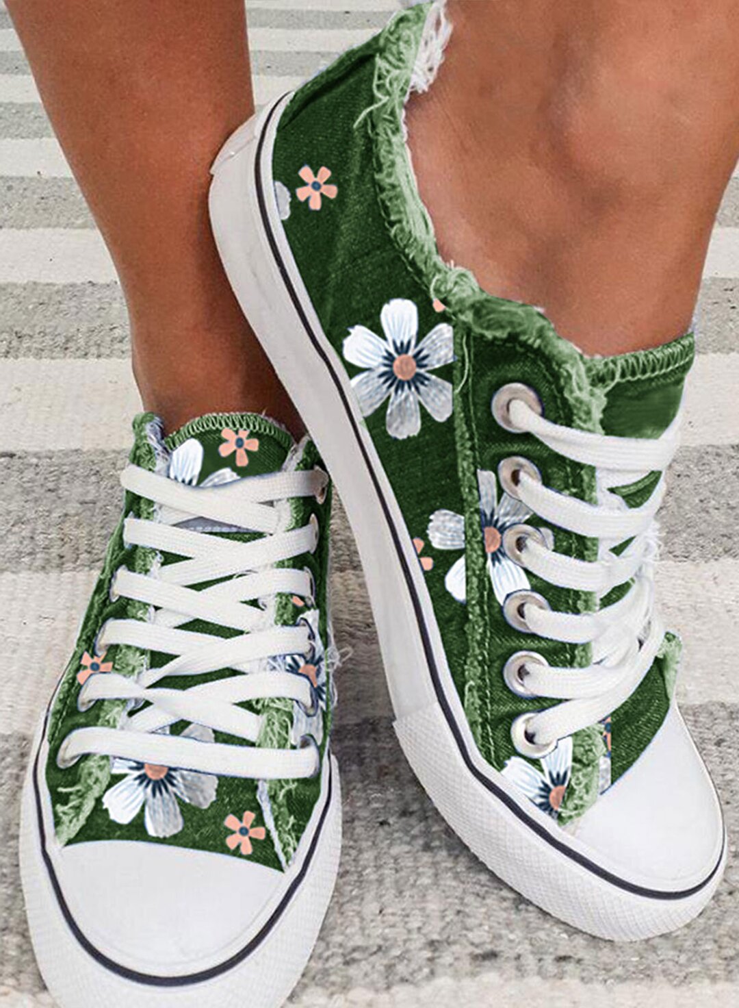 Mode Allround-Casual-Flachschuhe aus Canvas