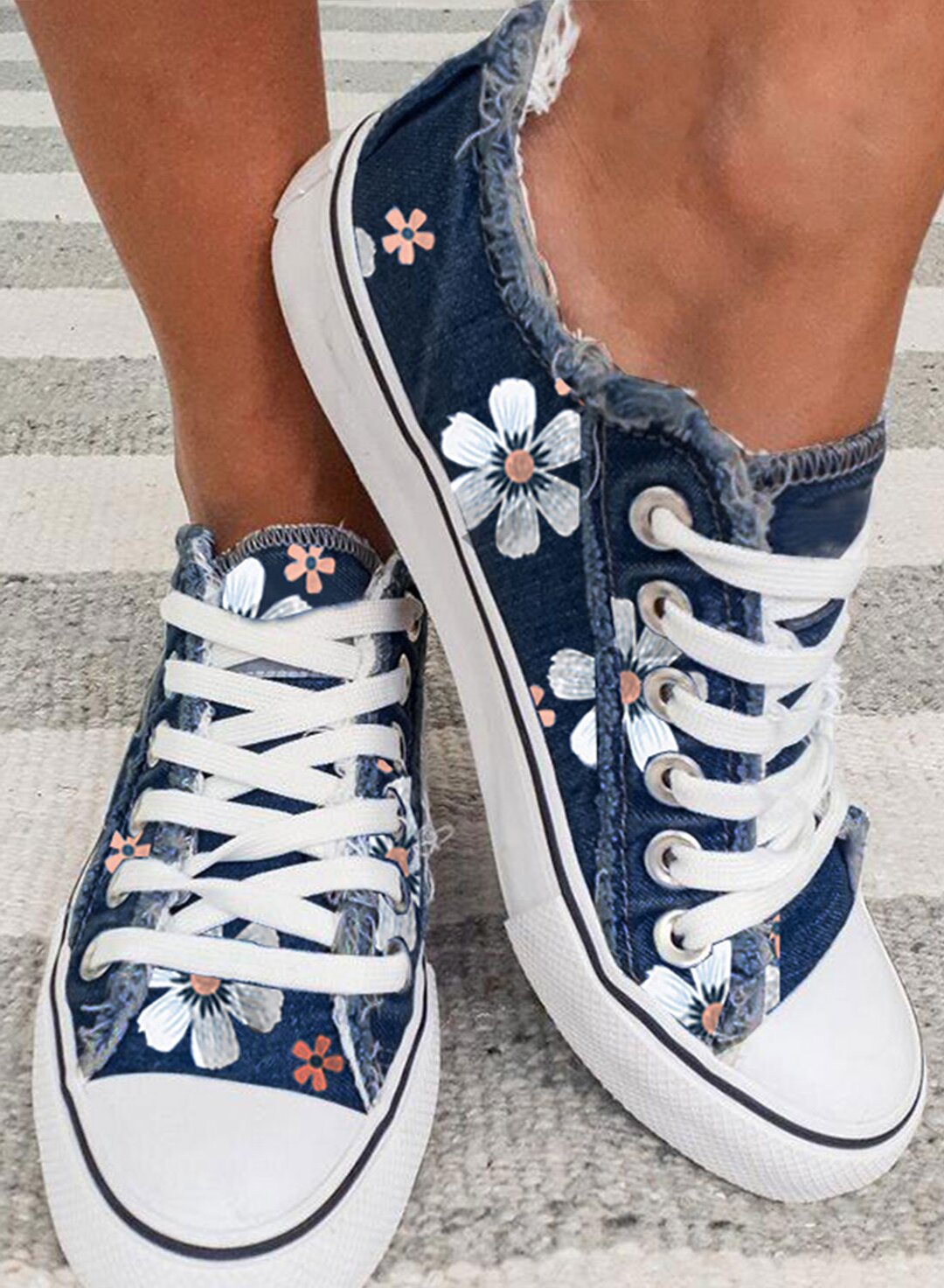 Mode Allround-Casual-Flachschuhe aus Canvas