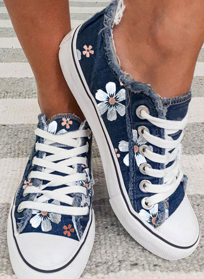 Mode Allround-Casual-Flachschuhe aus Canvas