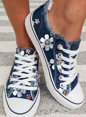 Mode Allround-Casual-Flachschuhe aus Canvas