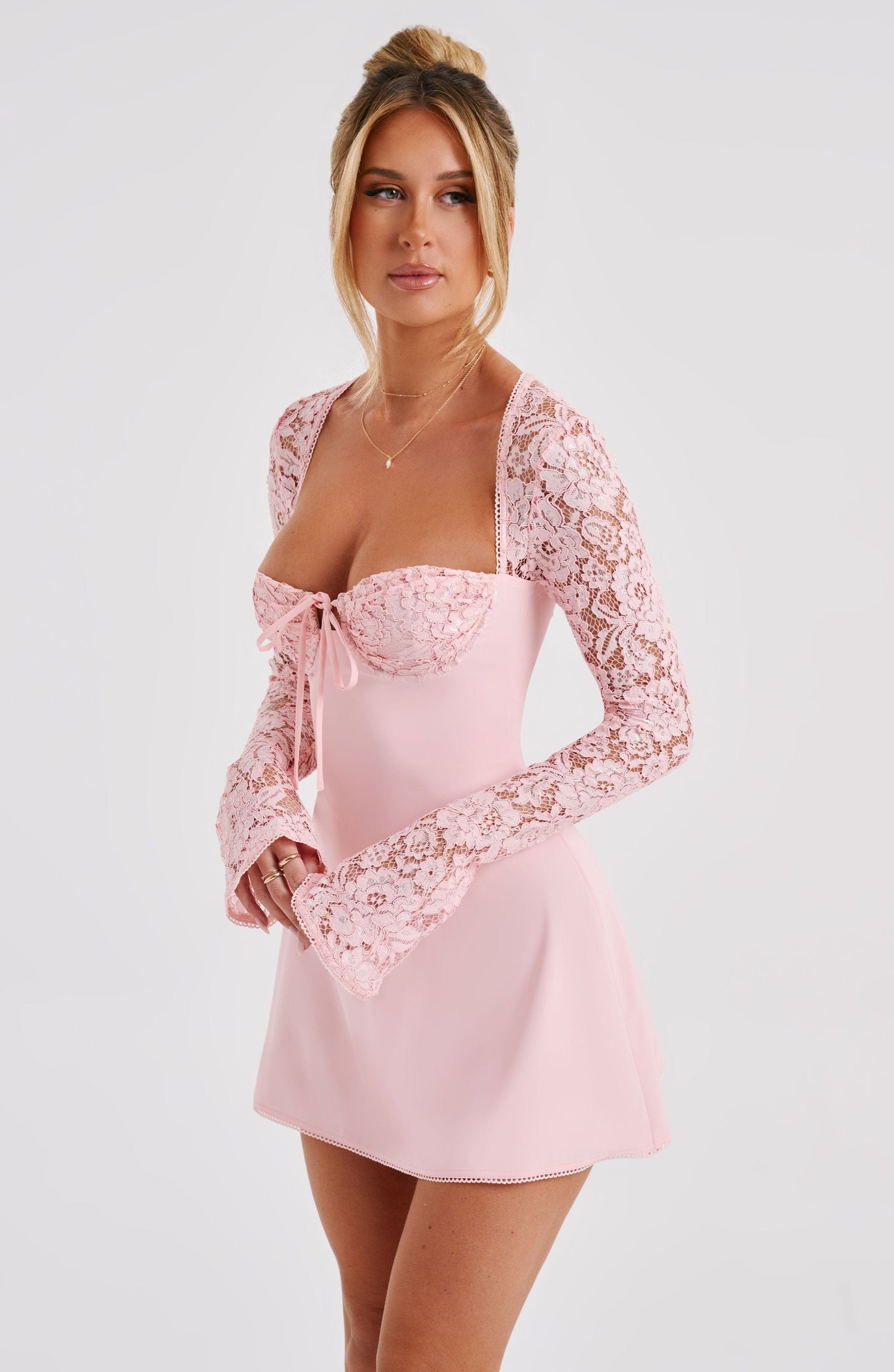 Jacinta Mini Kleid - Blush