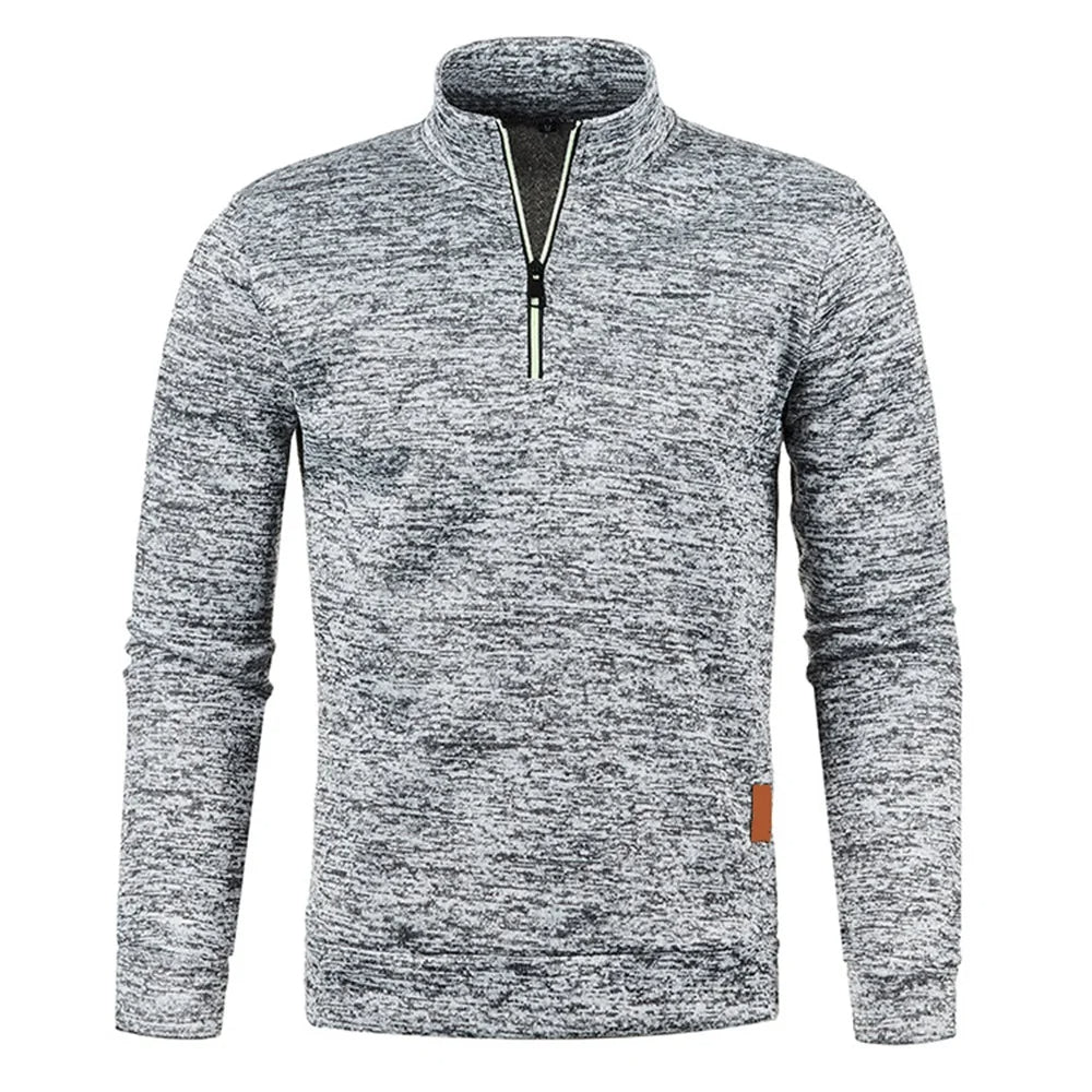 Pull à col roulé à mi-zip