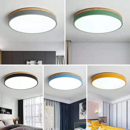 Organic Wood Minimalist Ceiling Light