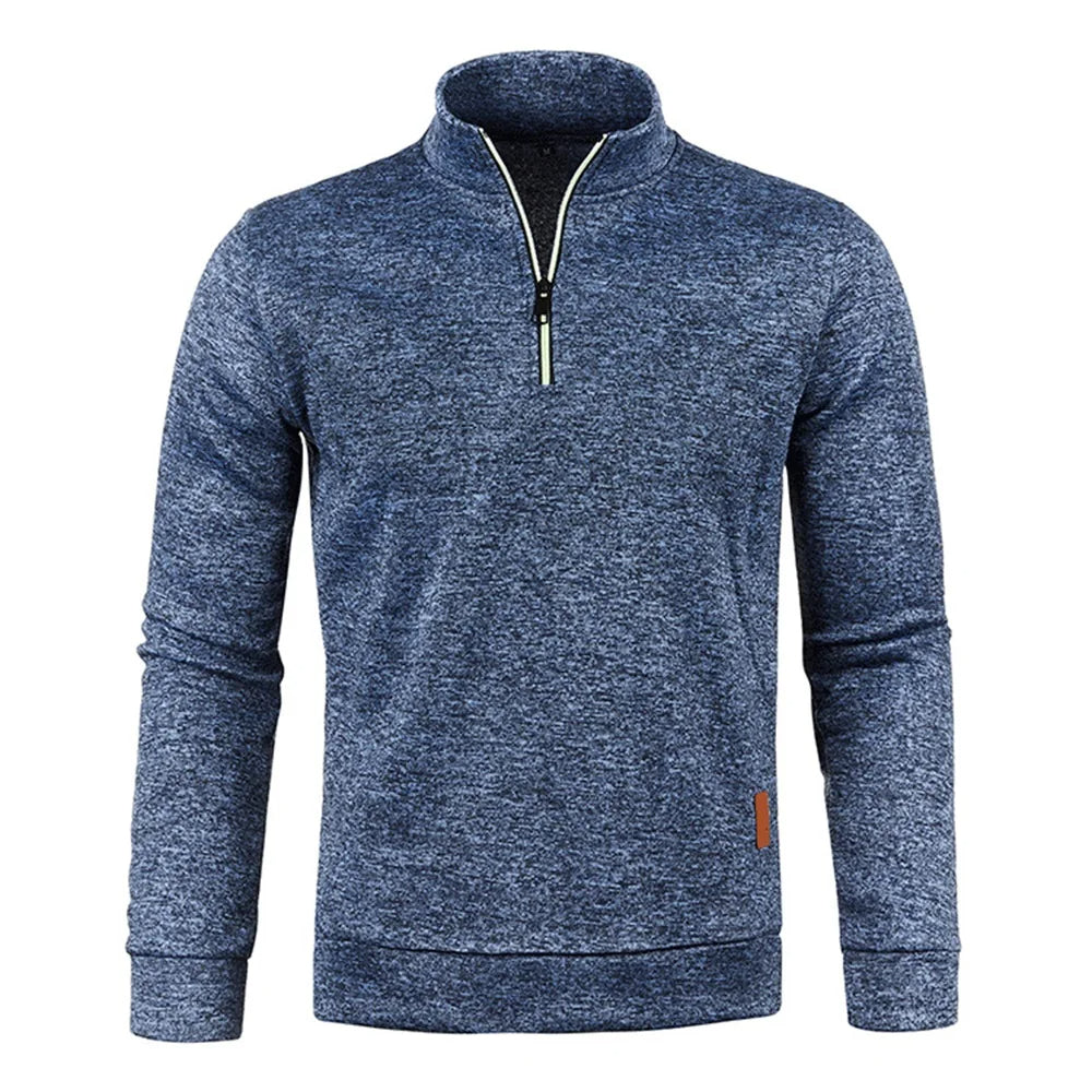 Pull à col roulé à mi-zip
