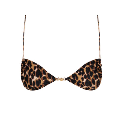 Leopard - Bralette Bikinioberteil