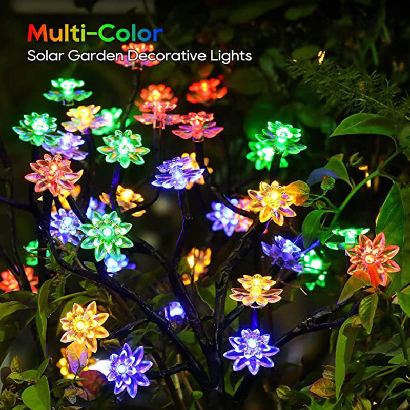 Solarbetriebenes, wetterbeständiges Garten-LED-Lichtset